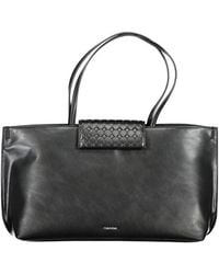 Calvin Klein - Black Polyester Handbag - Lyst