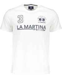 La Martina - Cotton T-Shirt - Lyst