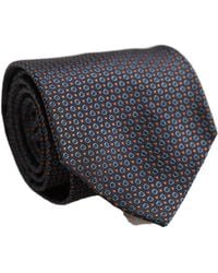 Dolce & Gabbana - Dark Blue Geometric Silk Adjustable Necktie Accessory Tie - Lyst