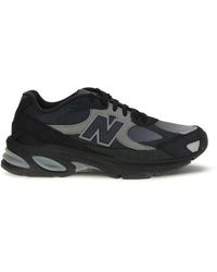 New Balance - Black Recycled Polyester Athletic Sneakers - Lyst