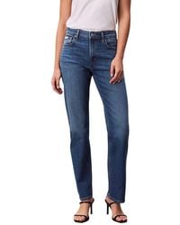Calvin Klein - Blue Cotton Mom Jeans - Lyst