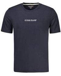 Guess - Blu Organic Cotton Men T - Lyst