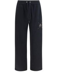 Moose Knuckles - Black Cotton Casual Pants - Lyst