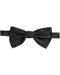 Dolce & Gabbana - Men Black Paisley Silk Adjustable Neck Papillon Bow Tie - Lyst