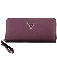 Guess - Elegant Zip Closure Wallet With Logo Detail - Lyst