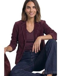 Street One - Purple Cotton Blazer - Lyst