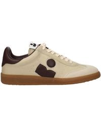 Isabel Marant - Bryce Donna Leather Sneakers/Chocolate - Lyst