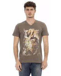 TRUSSARDI ACTION - Brown Cotton Men T - Lyst