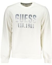Guess - Slim Fit Crew Neck Logo Sweatshirt - Lyst