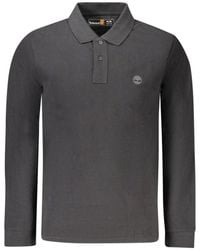 Timberland - Black Cotton Men Polo Shirt - Lyst