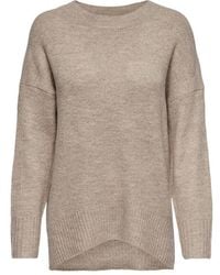 ONLY - Beige Acrylic Sweater - Lyst