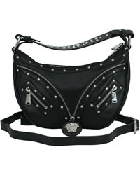 Versace - Elegant Leather Hobo Shoulder Bag - Lyst