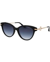Trussardi - Black Acetate Sunglasses - Lyst
