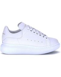 McQueen - White Calf Leather Bos Taurus Platform Sneakers - Lyst