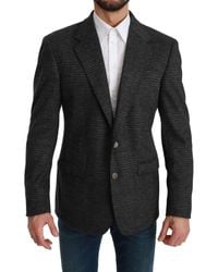 Dolce & Gabbana - Dolce Gabbana Plaid Check Wool Formal Jacket Blazer - Lyst