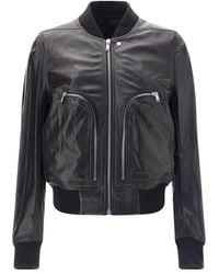 Rick Owens - Bauhaus Flight Leather Jacket - Lyst