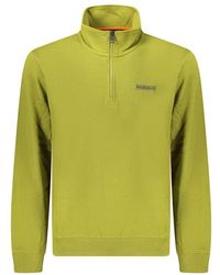 Napapijri - Green Cotton Men's Sweatshirt - Lyst