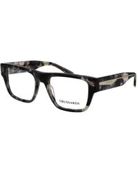 Trussardi - Gray Acetate Glasses (frames) - Lyst