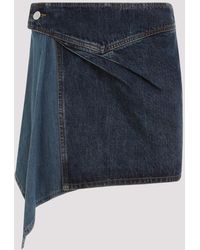 Isabel Marant - Blue Junie Denim Cotton Mini Skirt - Lyst