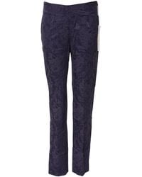 Bencivenga - Purple Jacquard High Waisted Pants - Lyst