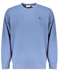 Timberland - Blue Cotton Men's Sweatshirt - Lyst