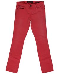 Guess - Red Cotton Jeans & Pant - Lyst