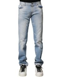 Dolce & Gabbana - Distressed Denim Jeans - Lyst