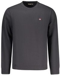 Napapijri - Black Cotton Men's Sweatshirt - Lyst
