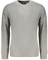 North Sails - Gray Cotton Men's Sweatshirt - Lyst