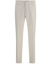 Lardini - Beige Viscose Casual Pants - Lyst