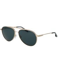 Trussardi - Gold Stainless Steel Sunglasses - Lyst