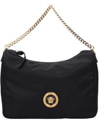 Versace - Black Fabric Handbag - Lyst