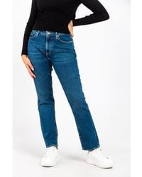 Gas - Blue Cotton Slim Fit Jeans - Lyst