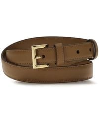 Prada - Beige Calf Leather Bos Taurus Regular Belt - Lyst