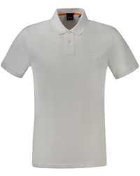 BOSS - Cotton Polo Shirt - Lyst