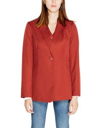 Vero Moda - Red Polyester Blazer - Lyst