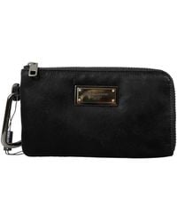 Dolce & Gabbana - Nylon Logo Plaque Keyring Pouch Clutch Bag - Lyst