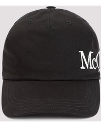 Alexander McQueen - Black Ivory Cotton Hat - Lyst