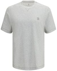 Brunello Cucinelli - Cotton T-Shirt - Lyst