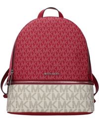Michael Kors - Rhea Fabric Backpacks And Crossbody Bags/Dark Raspberry - Lyst