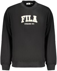 Fila - Black Cotton Men's Sweatshirt - Lyst