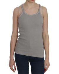 Pink Memories - Memories Elegant Sleeveless Cotton Blouse - Lyst