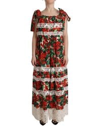 Dolce & Gabbana - Floral Maxi Dress - Lyst