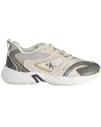 Calvin Klein - Beige Polyurethane Men Sneaker - Lyst