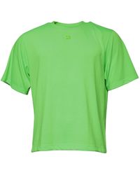 Dolce & Gabbana - Green Logo Polyester Crew Neck T - Lyst