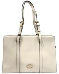 Twinset - White Pu Shoulder Bag - Lyst