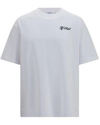 Off-White c/o Virgil Abloh - White Cotton T-shirt - L - Lyst