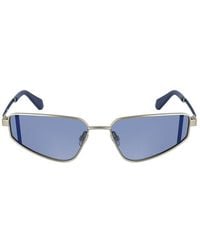 Calvin Klein - Argento Metal Sunglasses - Lyst