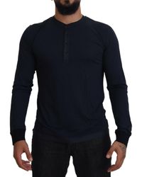 Dolce & Gabbana - Cotton Button Crewneck Pullover Sweater - Lyst