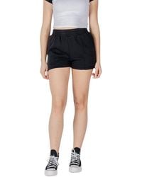 Converse - Black Cotton Bermuda - Lyst
